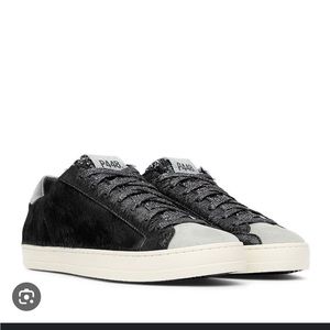 P448 John Calf Hair Lace up Sneaker